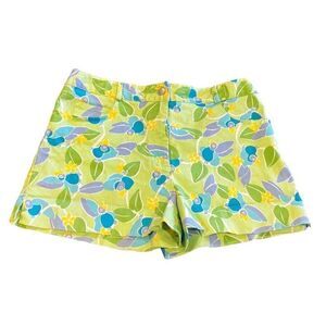 Lilly Pulitzer Shorts  Green Blue Floral size 8